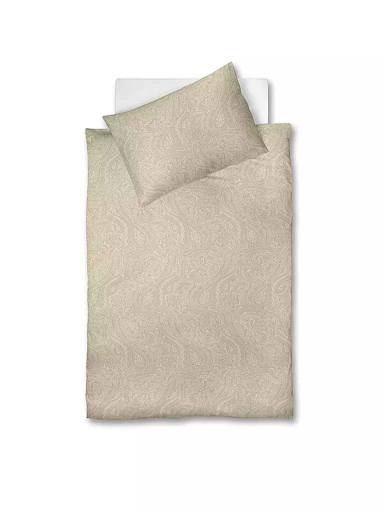 FLEURESSE | Flanelle Housse de couette 70x90cm/140x200cm LECH Amande | beige