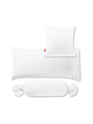 FLEURESSE | Taie d'oreiller en satin Royal Uni 2x 40x60cm Sable | Blanc