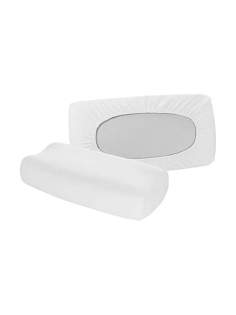 FLEURESSE | Housse de coussin en jersey "Vital Comfort" 40x60cm (Blanc) | weiss