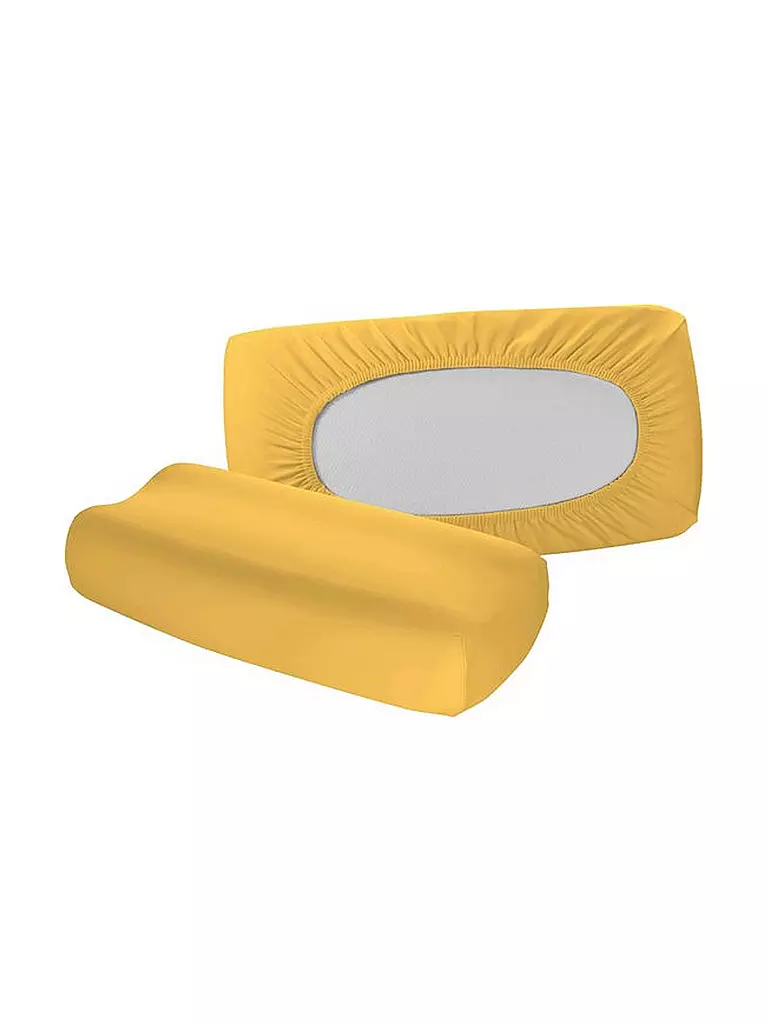 FLEURESSE | Housse de coussin en jersey "Vital Comfort" 40x60cm (Soleil) | gelb