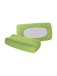 FLEURESSE | Taie d'oreiller en jersey "Vital Comfort" 40x60cm (Crème) | Vert