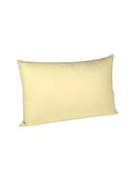 FLEURESSE | Taie d'oreiller en satin "Royal Uni" lot de 2 70x90cm (Beige) | Jaune