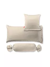 FLEURESSE | Housse de coussin en satin Royal Uni 2x 40x40cm Sable | Beige