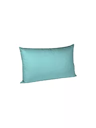 FLEURESSE | Taie d'oreiller en satin Royal Uni 2x 40x60cm Sable | Turquoise