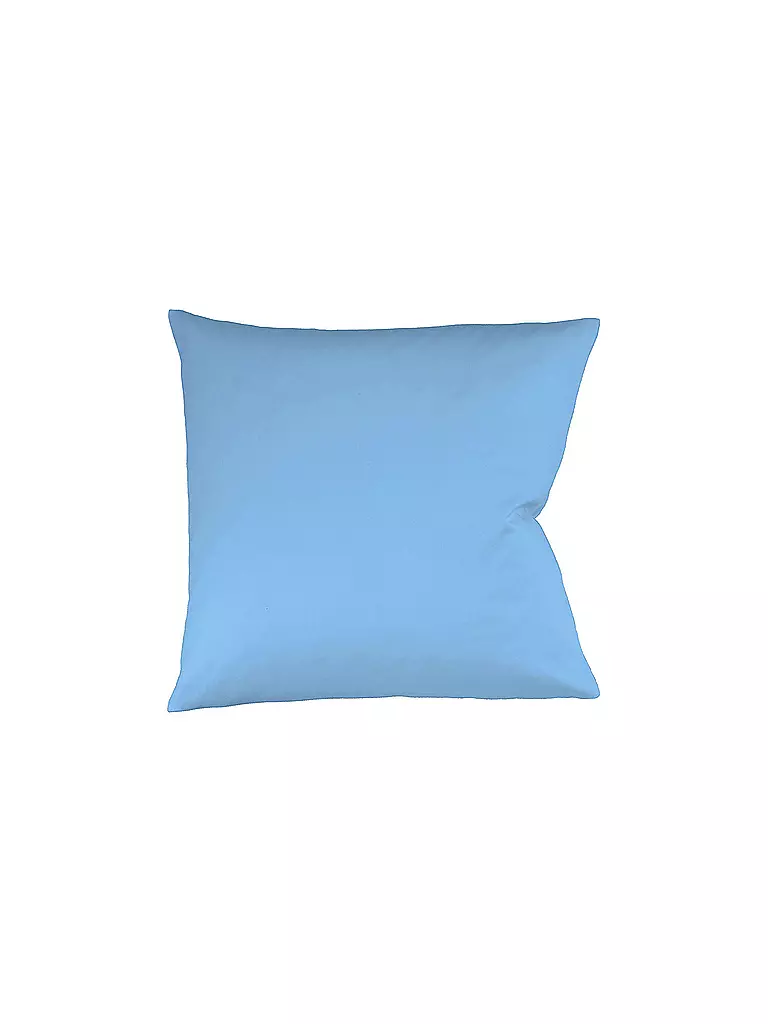 FLEURESSE | Housse de coussin en satin Royal Uni lot de 2 40x40cm bleu | Bleu clair