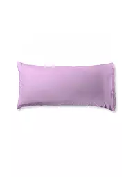 FLEURESSE | Taie d'oreiller en satin Royal Uni lot de 2 40x80cm Argent | Lilas