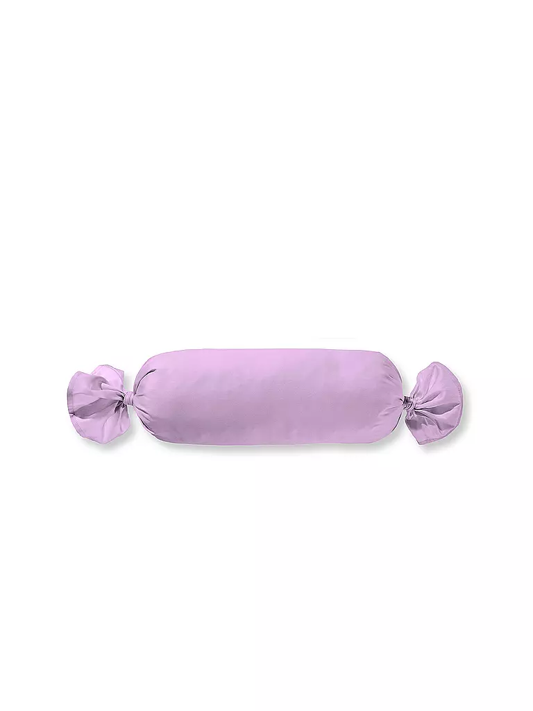 FLEURESSE | Housse de traversin en satin Royal Uni 15x40cm Lilas | lila