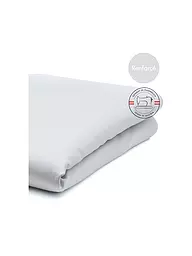 FLEURESSE | Leintuch MONIKA 160x250cm Blanc | Gris clair