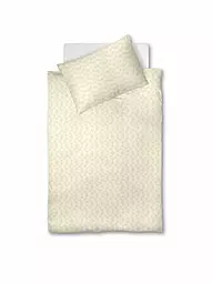 FLEURESSE | Linge de lit en damas "Opal" 70x90cm / 140x200cm (Crème) | Crème