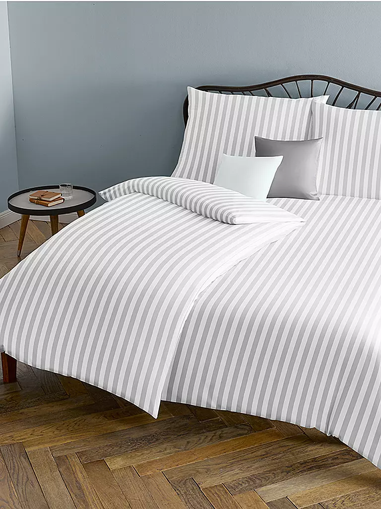 FLEURESSE | Linge de lit en damas Melk 70x90cm / 140x200cm Blanc | Blanc