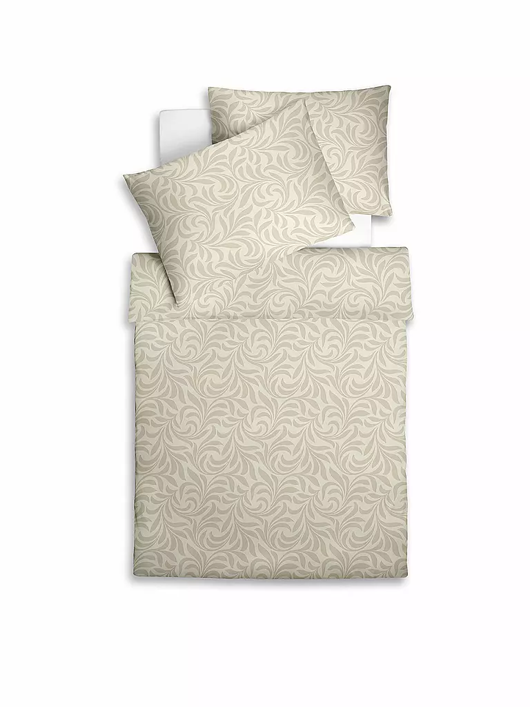 FLEURESSE | Linge de lit en damas Opal 70x90cm / 140x200cm | creme