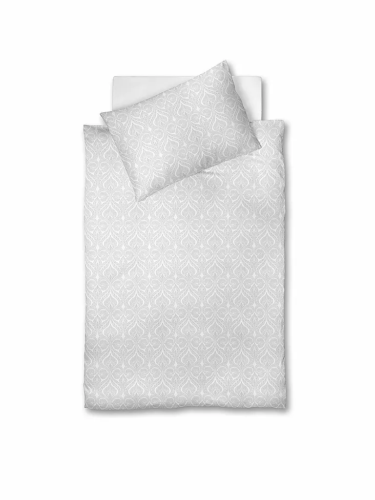 FLEURESSE | Linge de lit en damas Opal 70x90cm / 140x200cm | weiss