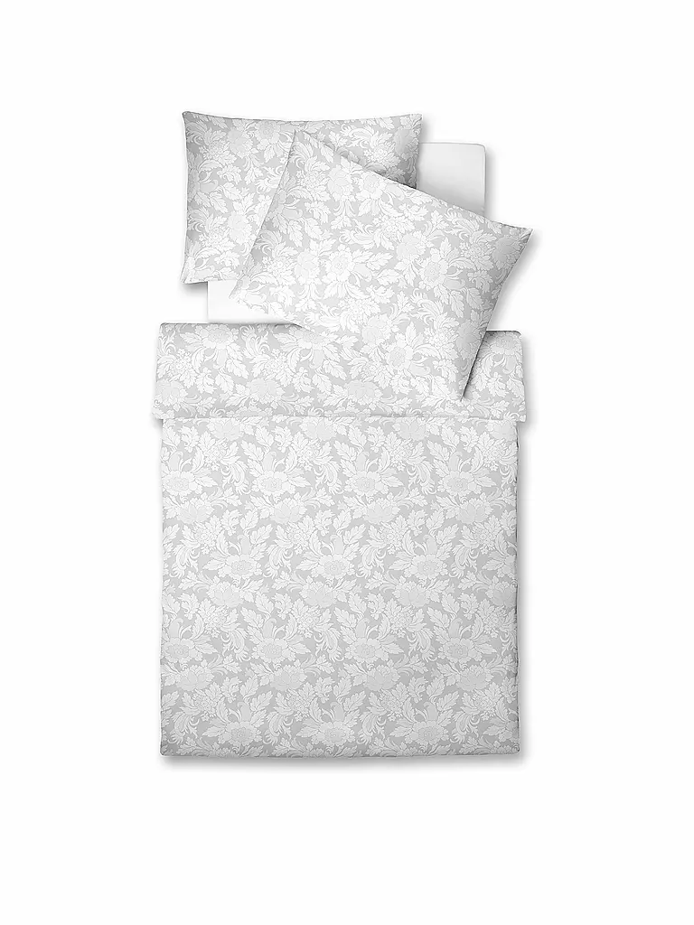 FLEURESSE | Linge de lit en damas Opal 70x90cm / 140x200cm | weiss
