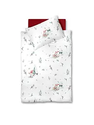 FLEURESSE | Linge de lit en flanelle 70x90cm/140x200cm ASPEN Snow White | Crème