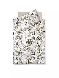 FLEURESSE | Linge de lit en flanelle VELVET 70x90cm/140x200cm Petites fleurs | Blanc