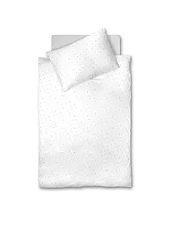 FLEURESSE | Linge de lit en flanelle VELVET 70x90cm/140x200cm Ranken | Blanc