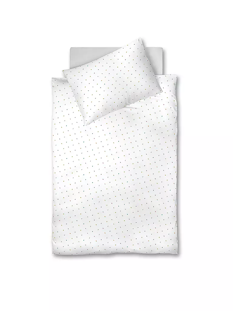 FLEURESSE | Linge de lit en flanelle VELVET 70x90cm/140x200cm Ranken | Blanc