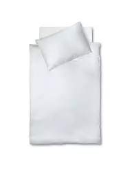 FLEURESSE | Linge de lit en jersey interlock 70x90cm/140x200cm Argent | Argent