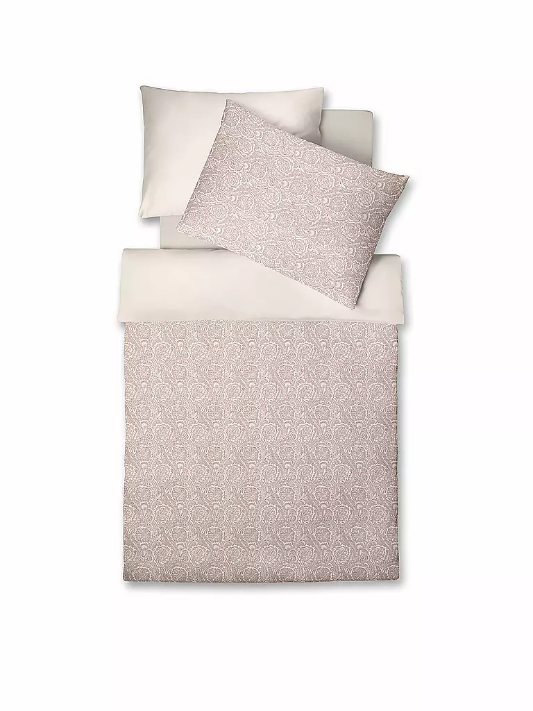 FLEURESSE | Linge de lit en lin NIZZA 70x90cm / 140x200cm Corail | rosa
