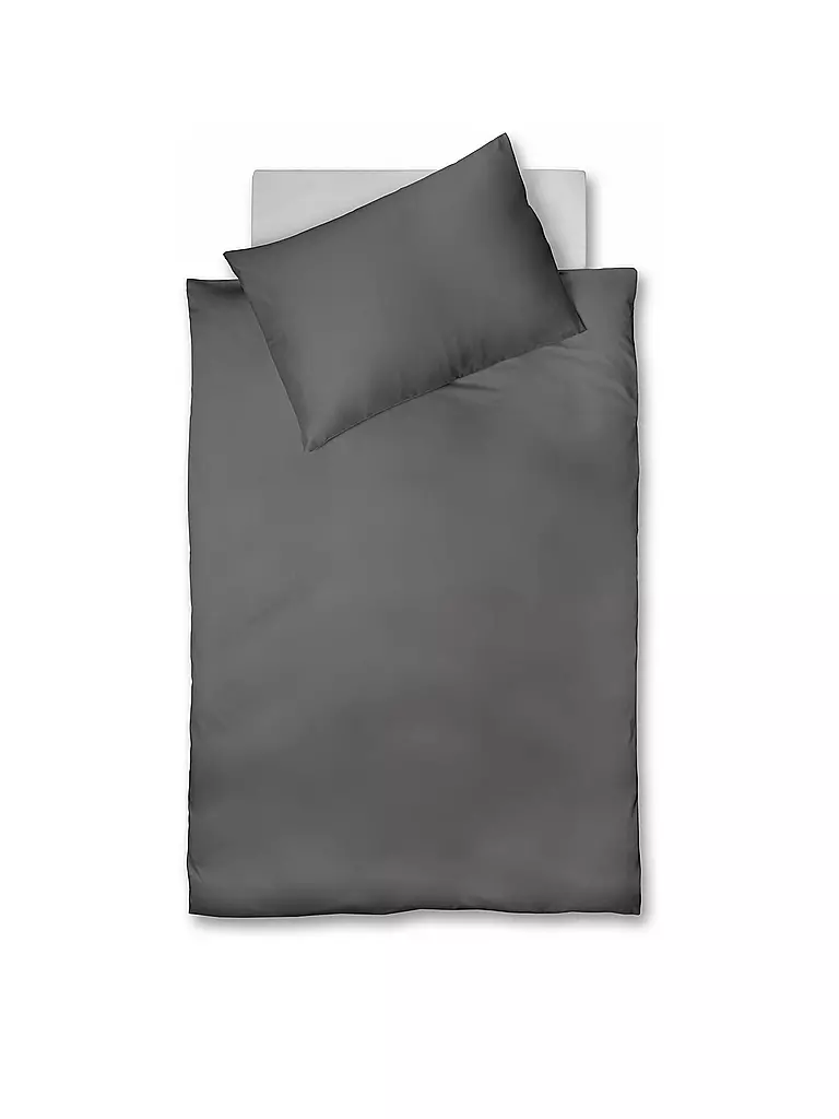FLEURESSE | Linge de lit en métis "Provence" 70x90cm/140x200cm | grau