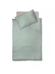 FLEURESSE | Linge de lit en mousseline CAPRI 70x90cm/140x200cm | Vert clair