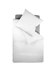 FLEURESSE | Satin Bettwäsche 70x90cm/140x200cm Royal Weiss | Argent