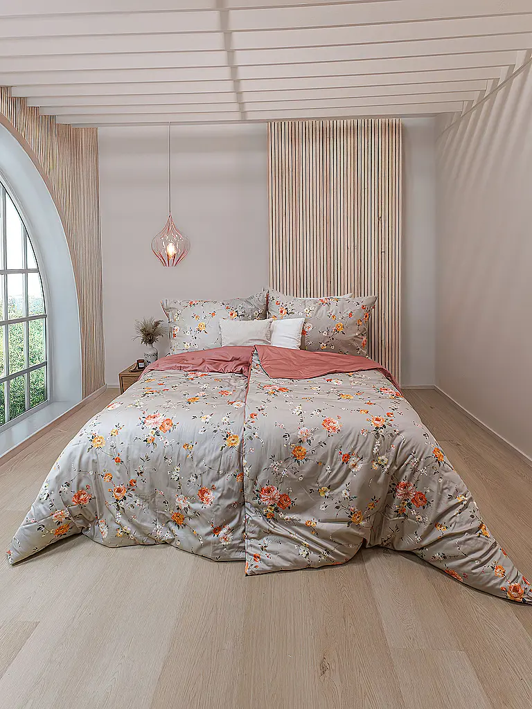 FLEURESSE | Linge de lit en satin 70x90cm/140x200cm STOCKHOLM Misty Rose | rosa