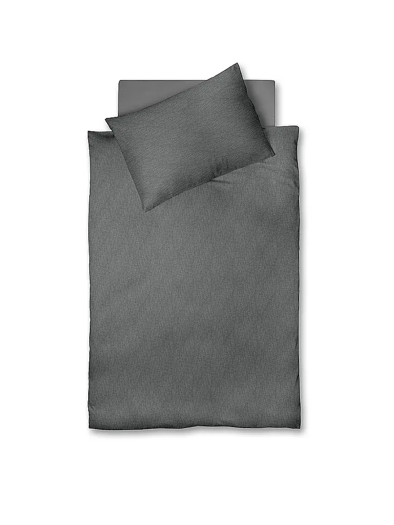 FLEURESSE | Linge de lit en satin 70x90cm/140x220cm MODERN LIFE B Stone | Gris