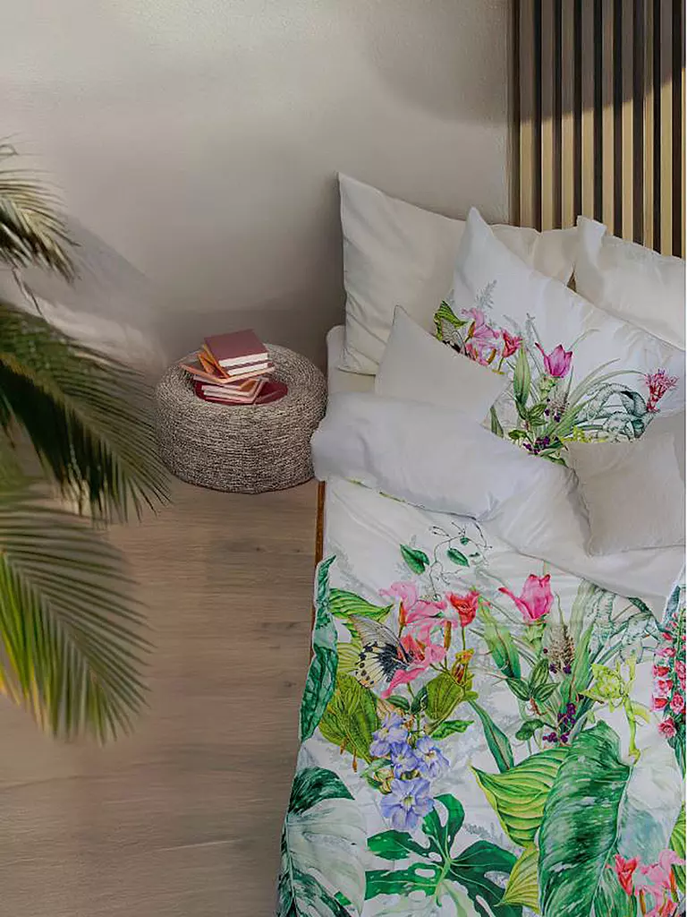 FLEURESSE | Linge de lit en satin BED ART 70x90cm/140x200cm Aqua | 