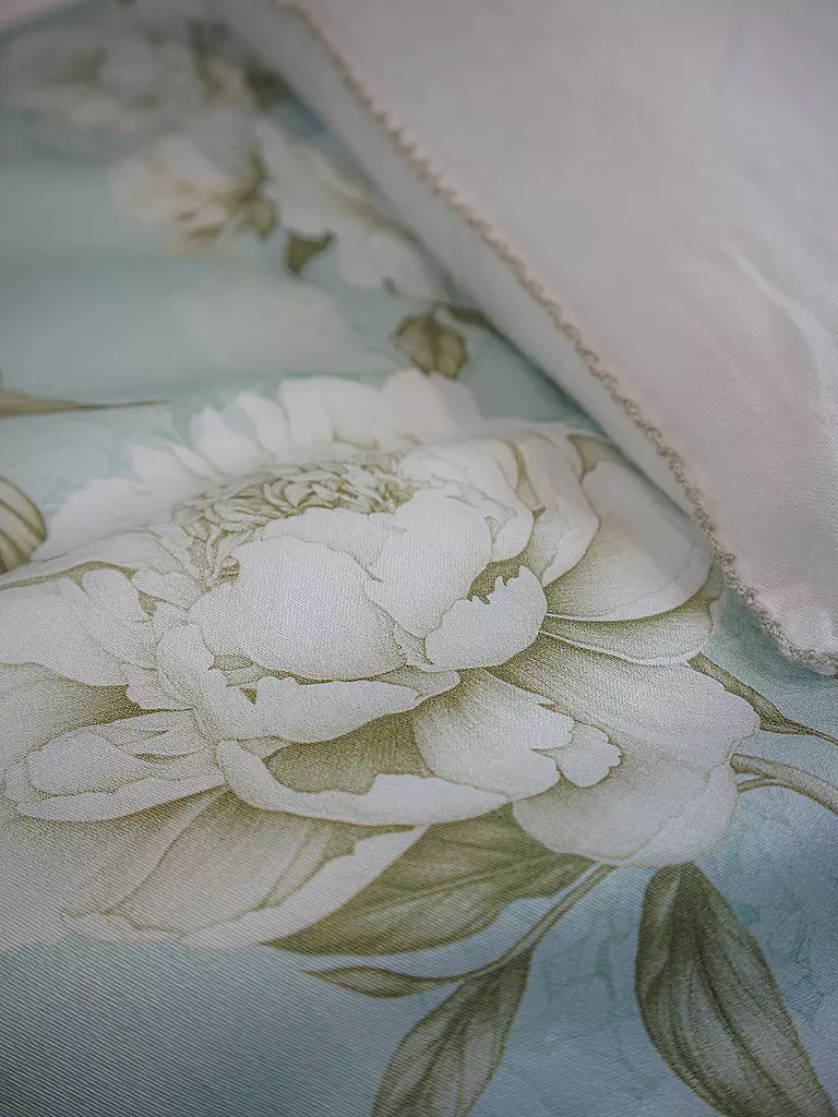 FLEURESSE | Linge de lit en satin BED ART 70x90cm/140x200cm Honeydew | Vert clair