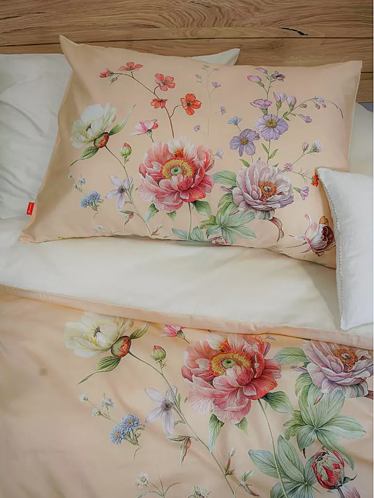 FLEURESSE | Linge de lit en satin BED ART 70x90cm/140x200cm Pêche | 