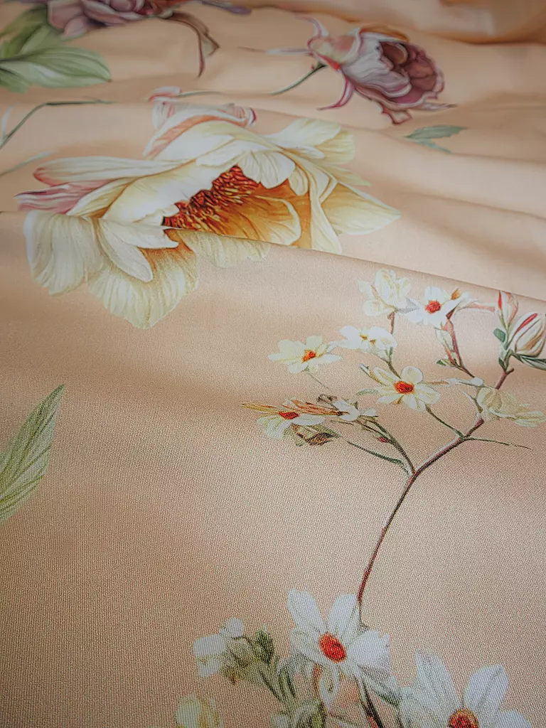 FLEURESSE | Linge de lit en satin BED ART 70x90cm/140x200cm Pêche | 