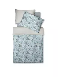 FLEURESSE | Linge de lit en satin MIAMI 70x90cm/140x200cm Bleu Poudré | Bleu clair