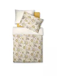 FLEURESSE | Linge de lit en satin MIAMI 70x90cm/140x200cm Bleu Poudré | Jaune