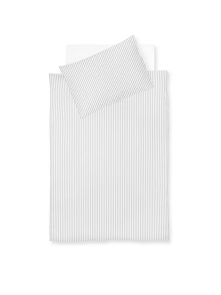 FLEURESSE | Linge de lit Seersucker RIO 70x90cm/140x200cm Blanc | weiss