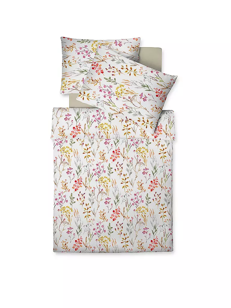 FLEURESSE | Linge de lit Tencel LUXURY 70x90cm / 140x200cm Mauve | Blanc