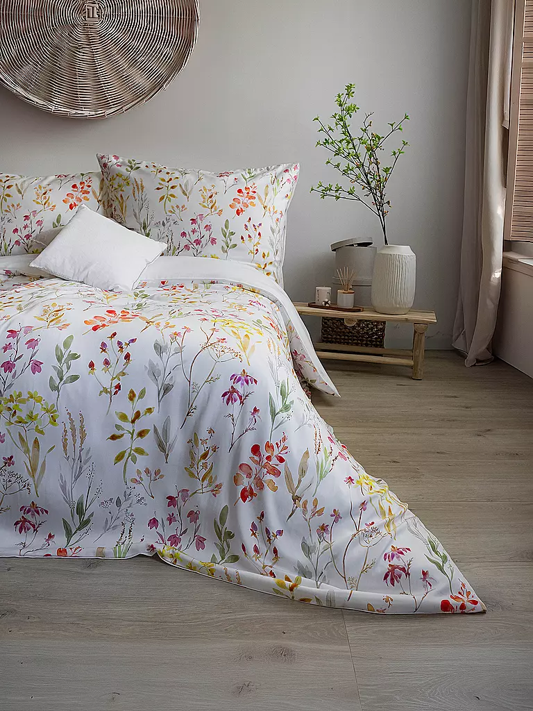 FLEURESSE | Linge de lit Tencel LUXURY 70x90cm / 140x200cm Mauve | Blanc