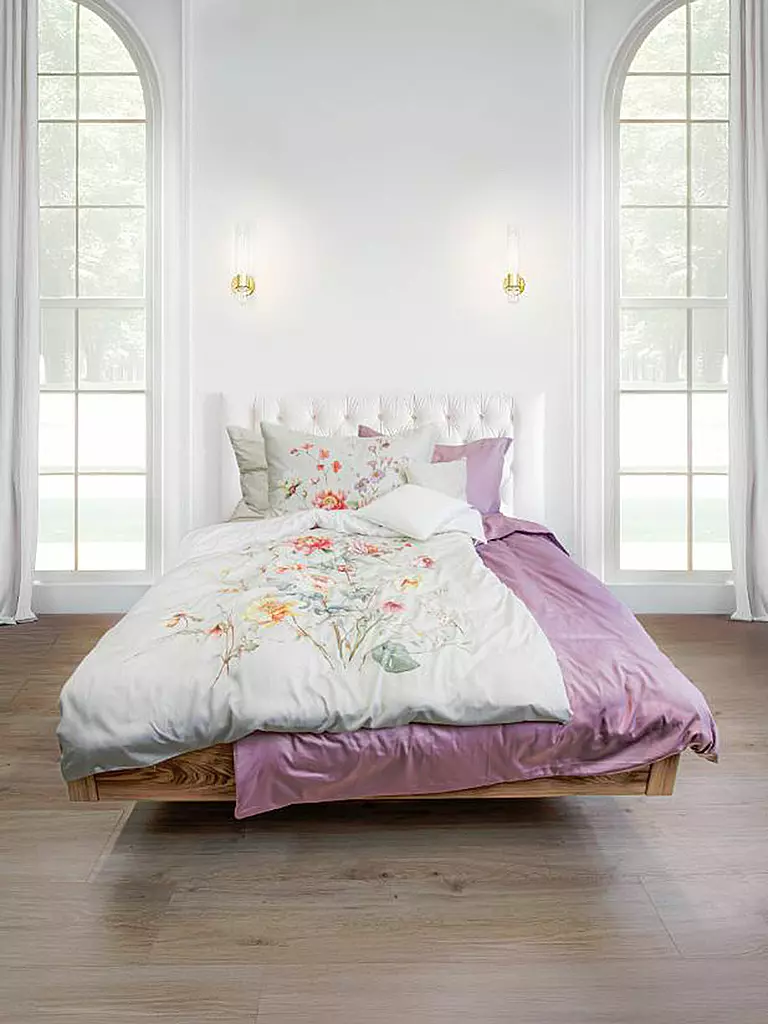 FLEURESSE | Linge de lit Tencel LUXURY 70x90cm / 140x200cm Nature | hellgrau