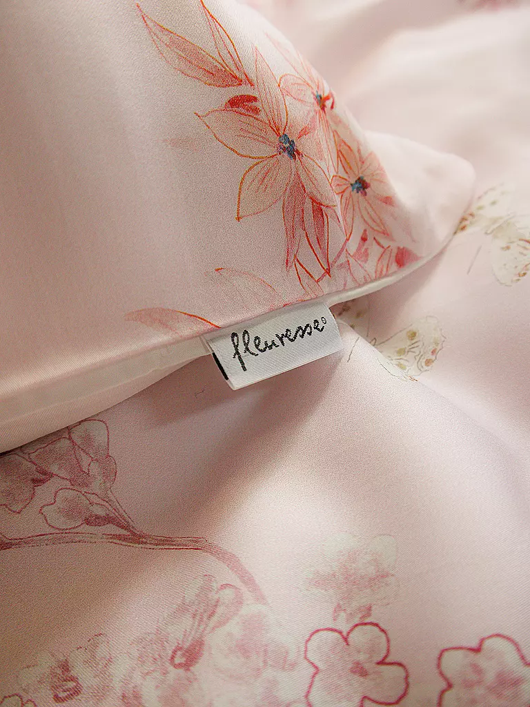 FLEURESSE | Linge de lit Tencel LUXURY 70x90cm / 140x200cm Rose poudré | 