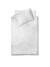 FLEURESSE | Parure de lit en damas OPAL 70x90cm/140x200cm Blanc | Blanc