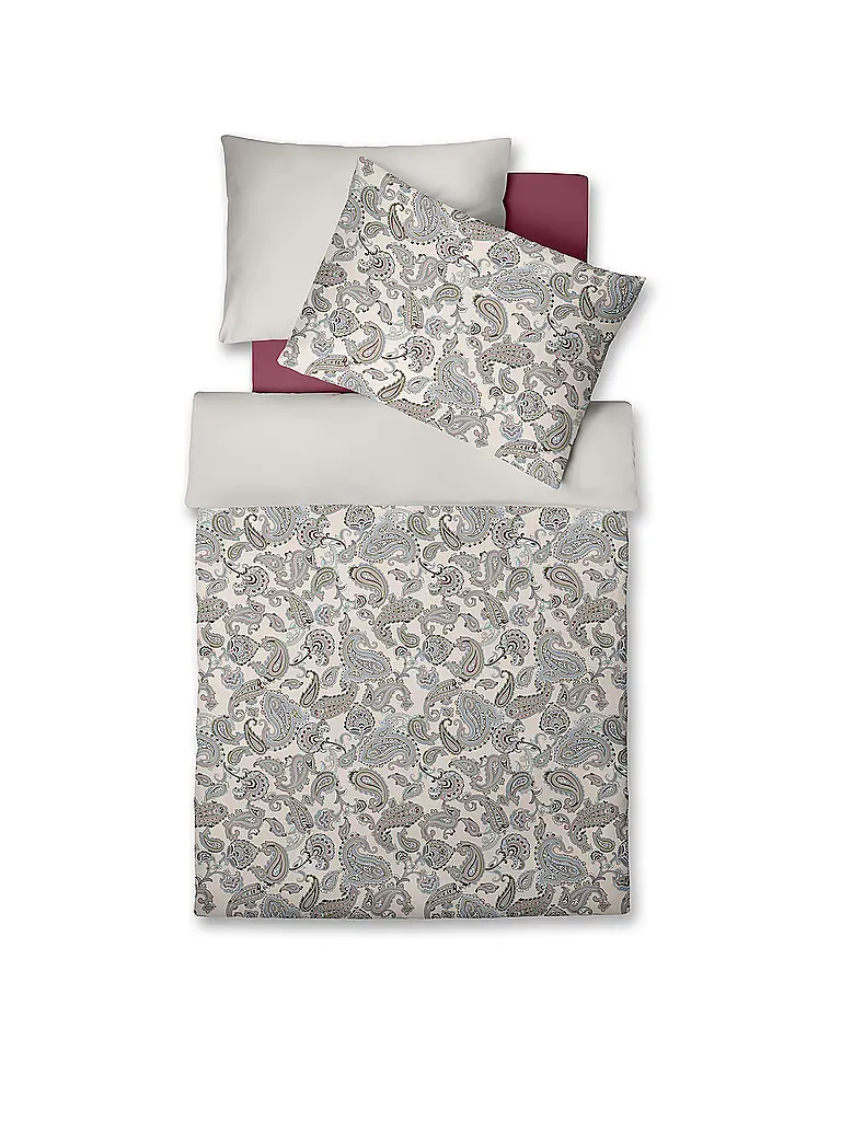 FLEURESSE | Parure de lit en satin 70x90cm/140x200cm STOCKHOLM Berry | Baie