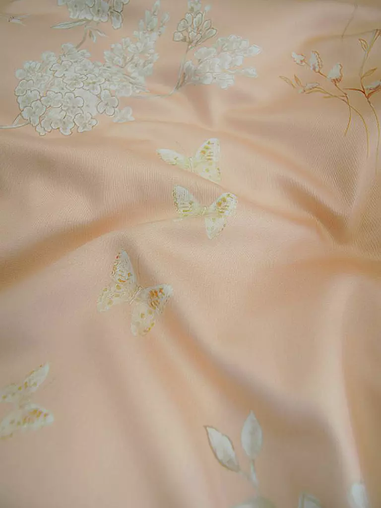 FLEURESSE | Parure de lit en satin BED ART 70x90cm/140x200cm Pêche | 
