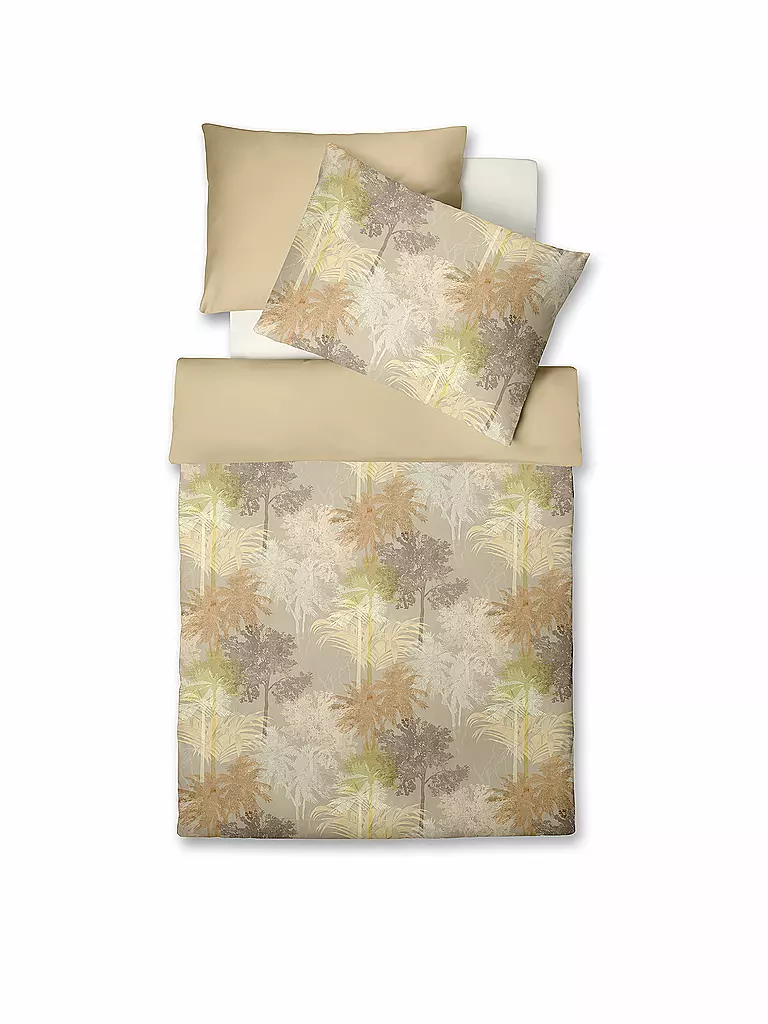 FLEURESSE | Parure de lit en satin MIAMI 70x90cm/140x220cm | Jaune