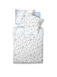 FLEURESSE | Satin Bettwäsche 70x90cm/140x200cm BED ART WINTERSPEZIAL Snow White | Crème
