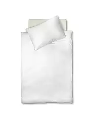 FLEURESSE | Satin Bettwäsche 70x90cm/140x200cm Royal Weiss | Blanc