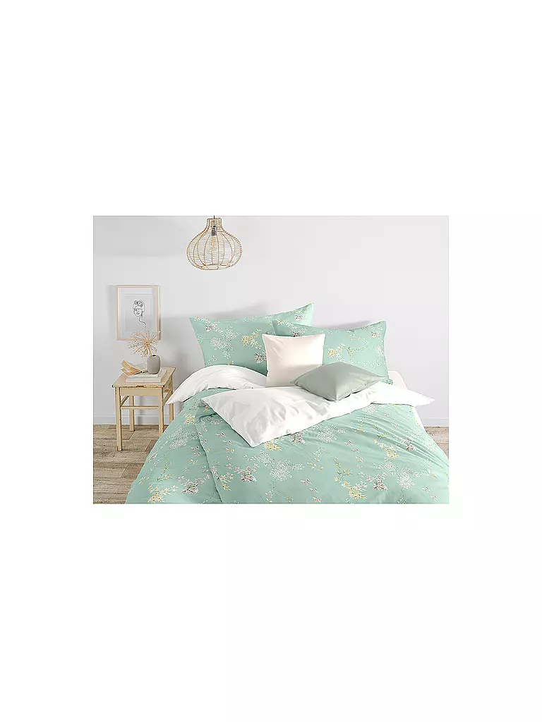 FLEURESSE | Satin Bettwäsche BED ART 70x90cm/140x200cm Honeydew | 