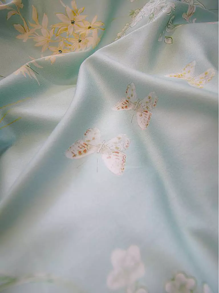 FLEURESSE | Satin Bettwäsche BED ART 70x90cm/140x200cm Honeydew | 