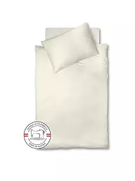 FLEURESSE | Satin Bettwäsche 70x90cm/140x200cm Royal Weiss | Crème