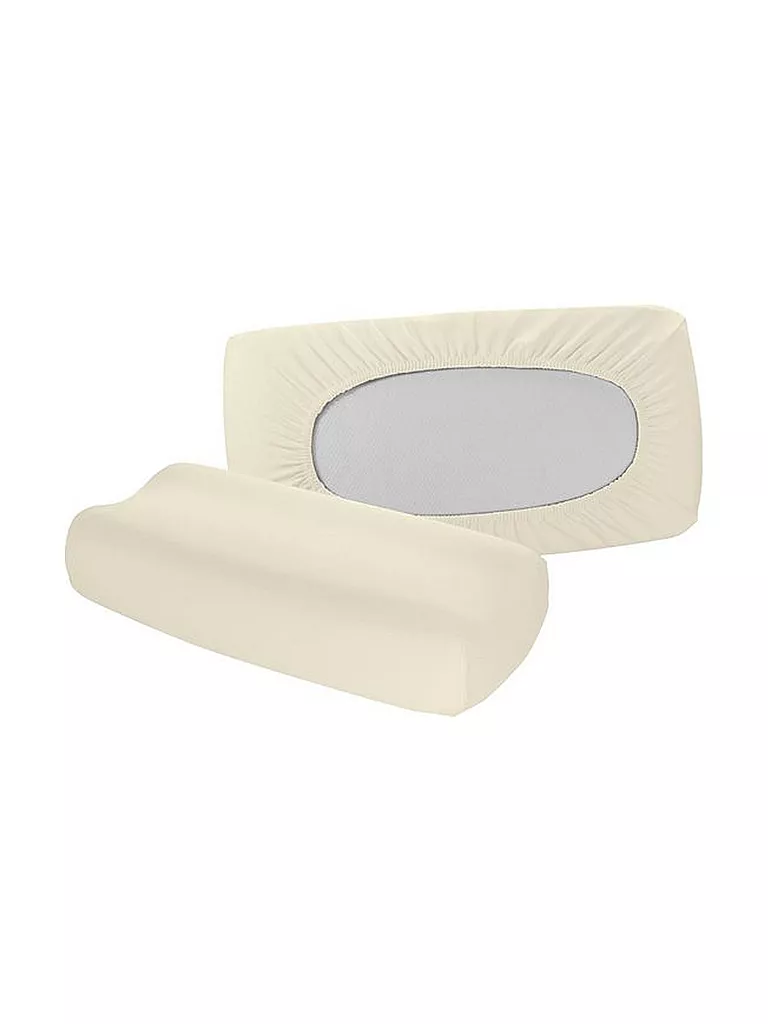 FLEURESSE | Taie d'oreiller en jersey "Vital Comfort" 40x60cm (Crème) | beige