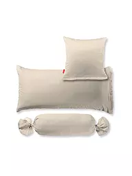FLEURESSE | Taie d'oreiller en satin Royal Uni 2x 40x60cm Sable | Beige